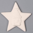 Ёлочное украшение под раскраску «Звезда со снеговиком», с подвесом - Фото 2