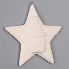 Ёлочное украшение под раскраску «Звезда со снеговиком», с подвесом - Фото 3