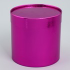 Набор коробок 2 в 1 круглые, упаковка подарочная, «Present», розовый металлик, 12 х 12, 15 х 15 см - Фото 5