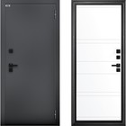Входная дверь «Сибирь 3К Термо Букле Марвин», 970×2050 мм, левая, графит / эмалит арктик - фото 300525055