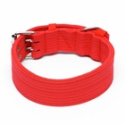 Ошейник четырехслойный, 64×4 см, ОШ 50-58 см, полиэстер, красный - Фото 3