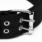 Ошейник четырехслойный, 64×4 см, ОШ 50-58 см, полиэстер, чёрный - Фото 4