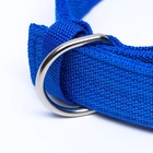 Ошейник четырехслойный, 64×4 см, ОШ 50-58 см, полиэстер, синий - Фото 5