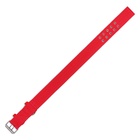 Ошейник четырехслойный с вертлюгом, 65×4 см, ОШ 54-60 см, полиэстер, красный - Фото 7