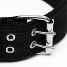 Ошейник четырехслойный, 65×4 см, ОШ 54-60 с, с вертлюгом, полиэстер, чёрный - Фото 4