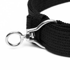 Ошейник четырехслойный, 65×4 см, ОШ 54-60 с, с вертлюгом, полиэстер, чёрный - Фото 5