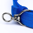 Ошейник четырехслойный, 65×4 см, ОШ 54-60 см, с вертлюгом, полиэстер, синий - Фото 5