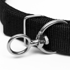 Ошейник двухслойный с вертлюгом, 58×3 см, полиэстер, черный - Фото 5