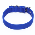 Ошейник двухслойный с вертлюгом, 58 х 3 см, полиэстер, синий - Фото 3