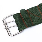 Ошейник четырехслойный светоотражающий с вертлюгом, 65×4 см, зелёный - Фото 7