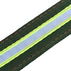 Ошейник четырехслойный светоотражающий с вертлюгом, 65×4 см, зелёный - Фото 8