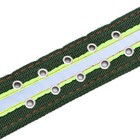 Ошейник четырехслойный светоотражающий с вертлюгом, 65×4 см, зелёный - Фото 9