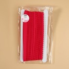 Резинка становая, с ажурным краем, 10 мм, 10±0.5 м, красная - Фото 2