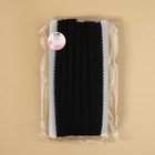 Резинка для бретелей, ажурная, 15 мм, 10±0.5 м, чёрная - Фото 2