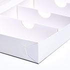 Коробка для макарун, с ложементом, белая 25 х 13 х 4 см - Фото 4