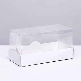 Кондитерская упаковка под рулет белая, 18?8?9 см (комплект 2 шт)