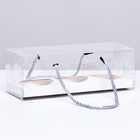 Кондитерская упаковка для кексов, белая 22.5×7.8×7.8 см - Фото 1