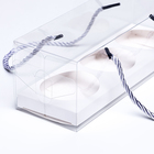 Кондитерская упаковка для кексов, белая 22.5×7.8×7.8 см - Фото 3