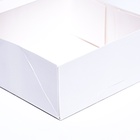 Коробка под бенто - торт с окном, белая,15×15.3×6.5 см - Фото 5