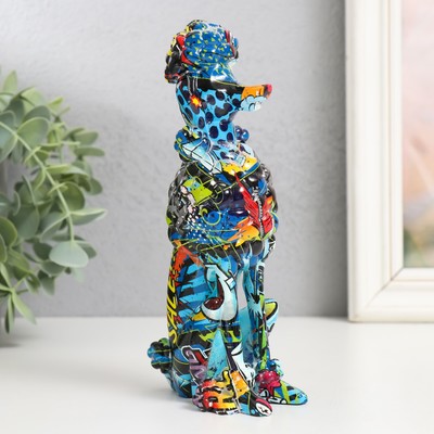 Сувенир полистоун "Пудель" граффити 5х9х17,5 см