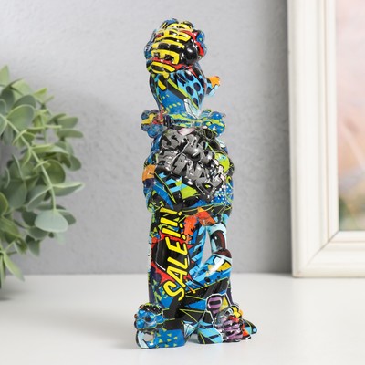 Сувенир полистоун "Пудель" граффити 5х9х17,5 см