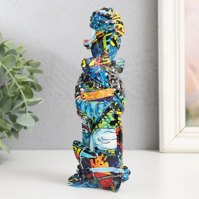 Сувенир полистоун "Пудель" граффити 5х9х17,5 см