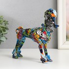 Сувенир полистоун "Пудель" граффити 5,5х8,5х17,5 см - фото 23190852