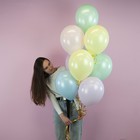 Шар латексный 12", макарунс, 100 шт., светло-жёлтый - фото 23190977