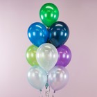 Шар латексный 12", металлик, 100 шт., тёмно-синий - фото 23191041