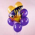 Шар латексный 12", пастель, 100 шт., фиолетовый - фото 23191080