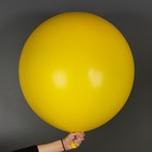 Воздушный шар латексный 36", пастель, 1 шт., жёлтый 10123779