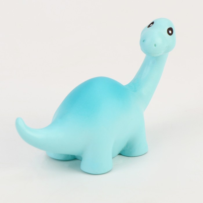 Миниатюра кукольная «Динозаврик», набор 2 шт., размер 1 шт. — 3,5 × 5 × 2 см, цвет голубой - Фото 1