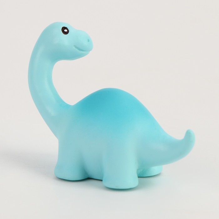 Миниатюра кукольная «Динозаврик», набор 2 шт., размер 1 шт. — 3,5 × 5 × 2 см, цвет голубой - фото 1907914209