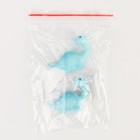 Миниатюра кукольная «Динозаврик», набор 2 шт., размер 1 шт. — 3,5 × 5 × 2 см, цвет голубой - Фото 7