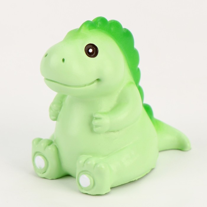 Миниатюра кукольная «Динозаврик», набор 2 шт., размер 1 шт. — 3,5 × 5 × 2 см, цвет зелёный