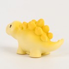 Миниатюра кукольная «Динозаврик», набор 2 шт., размер 1 шт. — 3 × 5,5 × 2 см, цвет жёлтый - фото 7860256