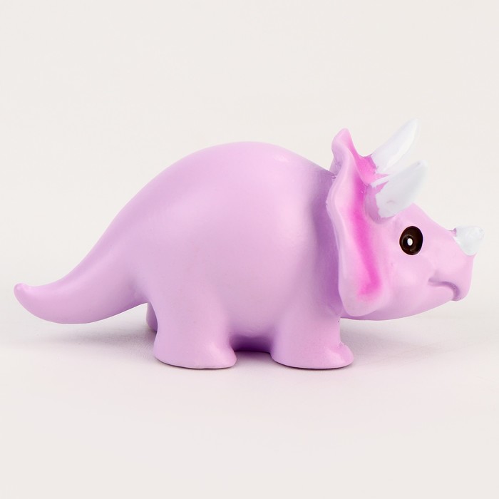 Миниатюра кукольная "Динозаврик", набор 2 шт, размер 1 шт 3*5,5*2 см, цвет фиолетовый
