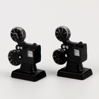 Миниатюра кукольная «Кинокамера», набор 2 шт., размер 1 шт. — 2,6 × 2,3 × 1,5 см - фото 7860306