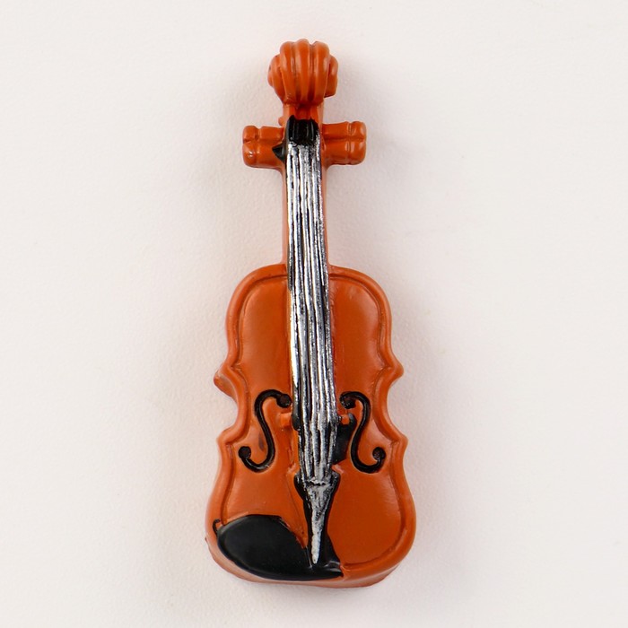 Миниатюра кукольная «Скрипка», набор 2 шт., размер 1 шт. — 1,3 × 0,5 × 3,5 см - Фото 1