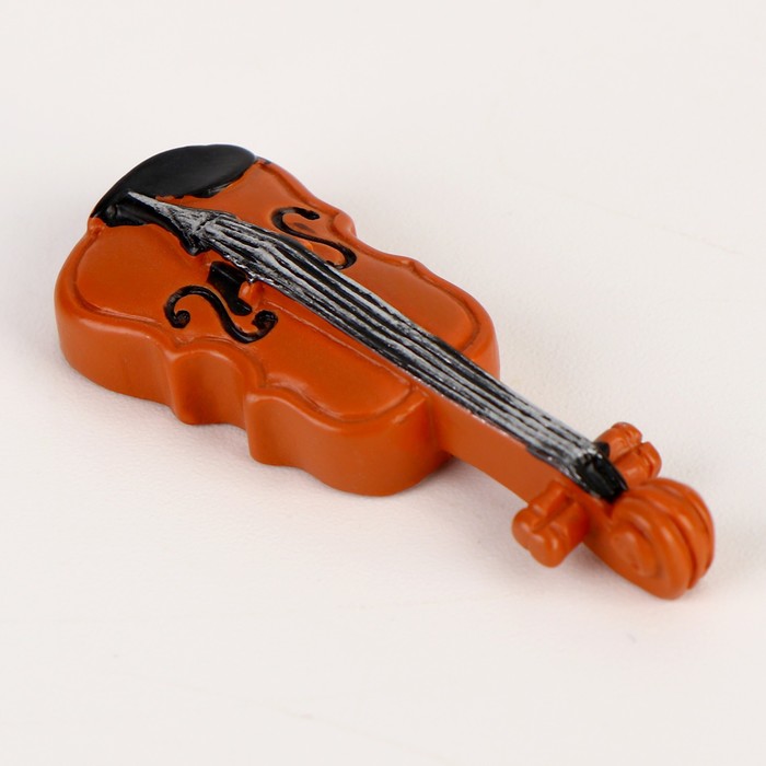 Миниатюра кукольная "Скрипка", набор 2 шт, размер 1 шт 1,3*0,5*3,5 см