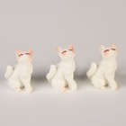 Миниатюра кукольная «Милый котик», набор 3 шт., размер 1 шт. — 1,5 × 2,4 × 4 см - Фото 2