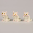 Миниатюра кукольная «Котик», набор 3 шт., размер 1 шт. — 2 × 2 × 3,5 см - Фото 2