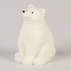 Миниатюра кукольная «Белый медведь», набор 3 шт., размер 1 шт. — 2 × 2 × 3 см - фото 7860505