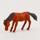 Миниатюра кукольная «Лошадка», набор 2 шт., размер 1 шт. — 4,5 × 2,5 × 1 см, цвет коричневый - фото 109351997
