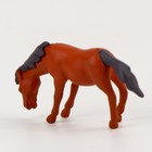 Миниатюра кукольная «Лошадка», набор 2 шт., размер 1 шт. — 4,5 × 2,5 × 1 см, цвет коричневый - фото 7860522