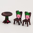 Миниатюра кукольная «Столик на двоих», набор: стол и 2 стула - фото 7860527