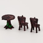 Миниатюра кукольная «Столик на двоих», набор: стол и 2 стула - фото 7860528