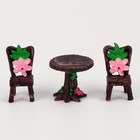 Миниатюра кукольная «Столик на двоих», набор: стол и 2 стула - фото 7860529