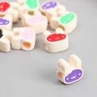 Бусина для творчества пластик «Зайка с бантиком», 0.8×1.3×1.2 см, МИКС - Фото 5