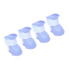 Ботинки для собак резиновые, набор 4 шт., размер L, голубые - Фото 1